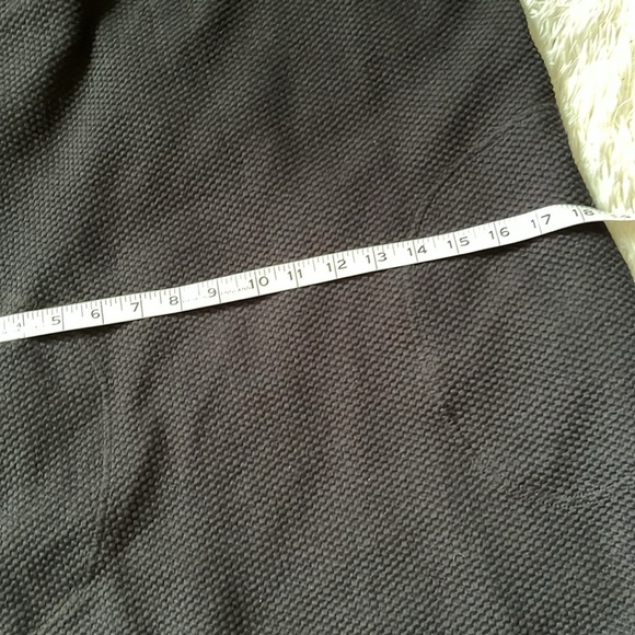 Lou & Grey Textured Black Mini Halter Dress S | Shift Knit Minimalist NWT - Picture 10 of 13